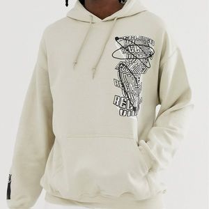 Reclaimed Vintage Scribble Hoodie